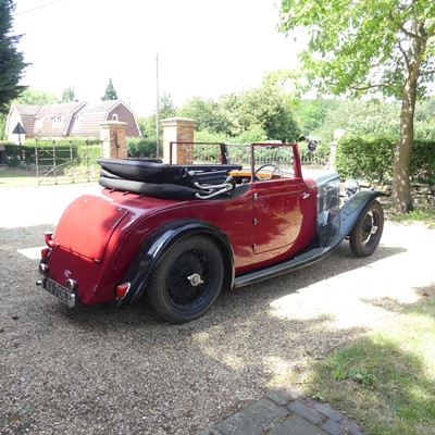 Lot 960 - A 1934 Alvis Firefly. Two-door DH four-seater...