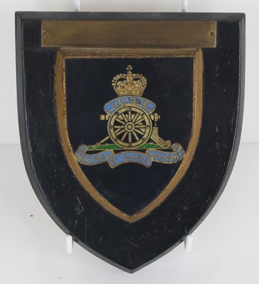 Lot 26 - A Royal Artillery Regimental wall plaque, of...