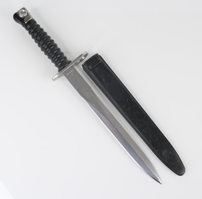 Lot 84 - A Swiss M1957 S.I.G. bayonet, the 24cm double...