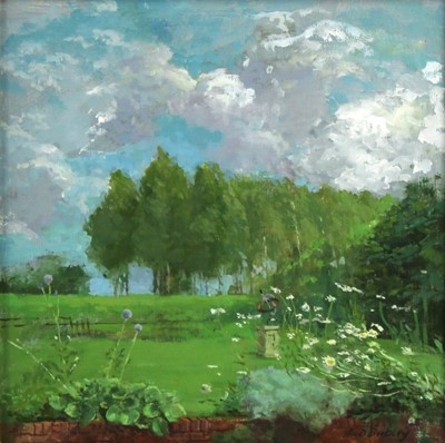 Lot 8 - Fred Dubery (1926-2011) - The Garden, oil on...