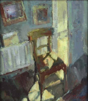Lot 100 - Jane Lewis (contemporary) - Studio Chair, oil...