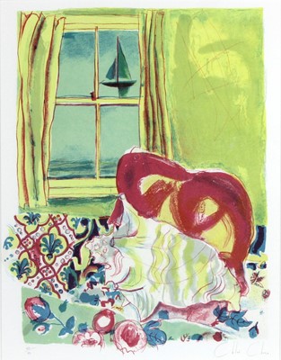 Lot 32 - Chloë Cheese (b.1952) - Seaside at Night,...