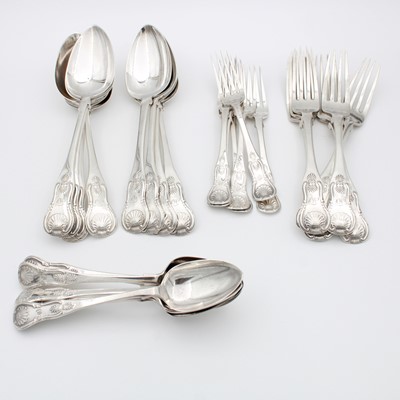 Lot 81 - An extensive 19th century Scottish silver...