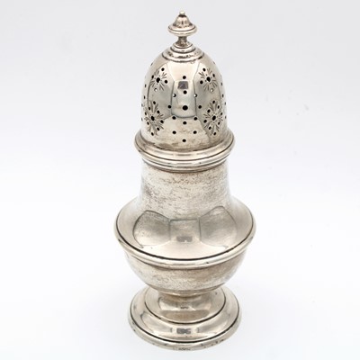 Lot 96 - A Victorian silver oversize pepperette, of...