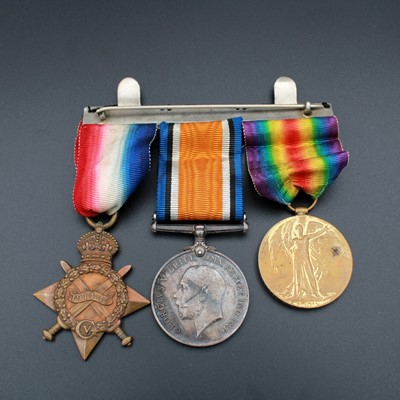 Lot 151 - A WW I trio to include 1914-15 Star, British...