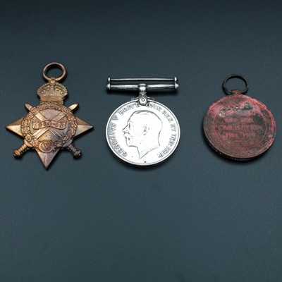 Lot 86 - A WW I trio to include 1914-15 Star, British...