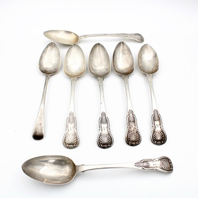 Lot 78 - A set of six George III Scottish silver...