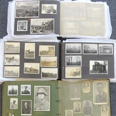 Lot 168 - Three World War II interest photograph albums,...