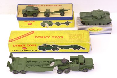 Lot 108 - Three Dinky Toys, to include a 651 Centurion...