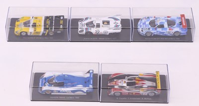 Lot 511 - 5 plastic cased modern issue racing diecast...
