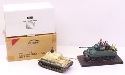 Lot 384 - Britains group of 2 tanks to include: a...