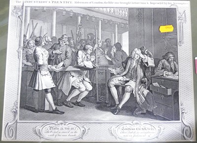 Lot 480 - Five various William Hogarth engravings, to...