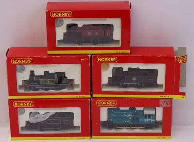 Lot 212 - Five small Hornby 00 gauge locos to include an...