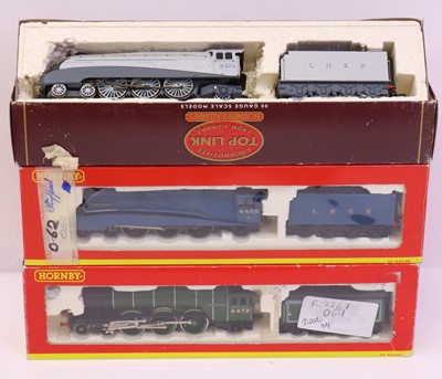 Lot 221 - Three Hornby 00 gauge locos to include an A4...