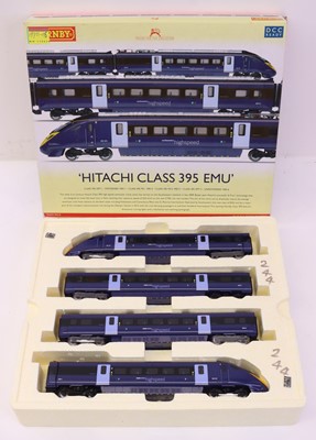 Lot 201 - A Hornby 00 gauge R2821 Hitachi Class 395 four-...
