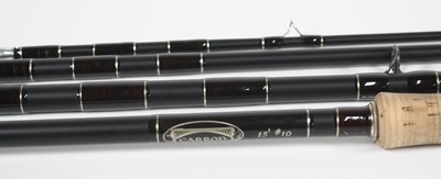 Lot 408 - A Carron 15' #10 hand crafted four piece rod,...