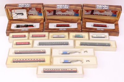 Lot 377 - Marklin Mini Club Collection of Z gauge locos,...
