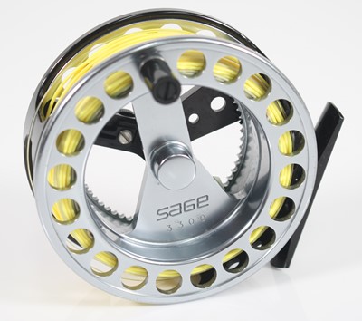 Lot 338 - Sage Click 3300 3 1/2" fly reel, having a...