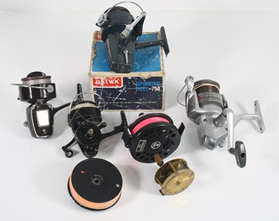 Lot 410 - A Daiwa fixed spool spinning reel no. 750 in...