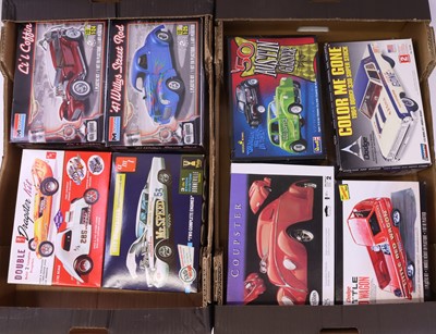 Lot 43 - Eight Monogram AMT and other 1/25 scale car...