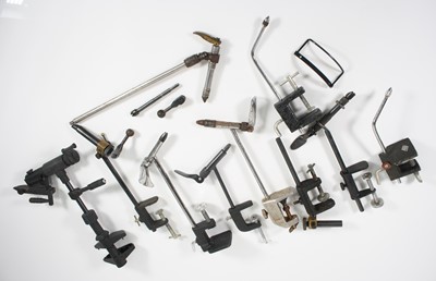 Lot 319 - A collection of assorted fly vices, in various...