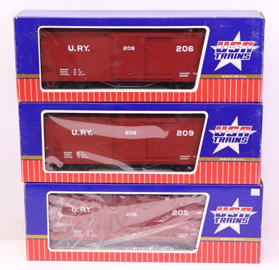 Lot 373 - Three USA trains G-gauge 45mm scale American...