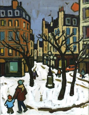 Lot 99 - Joan Gillespie (Scottish, b.1954) - Snowy...