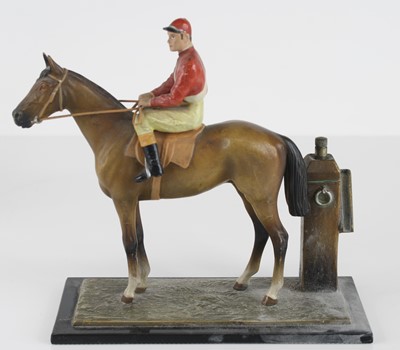 Lot 376 - An early 20th century painted spelter novelty...