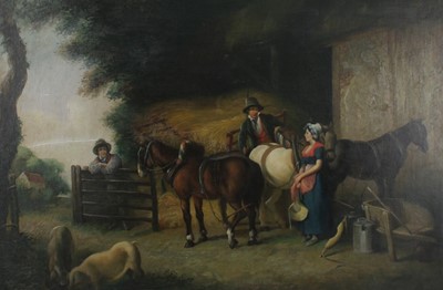Lot 238 - After John James Shalon (1778-1854) - Farmyard...