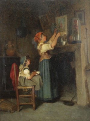 Lot 212 - Paul Seignac (French 1826-1904) - Arranging...