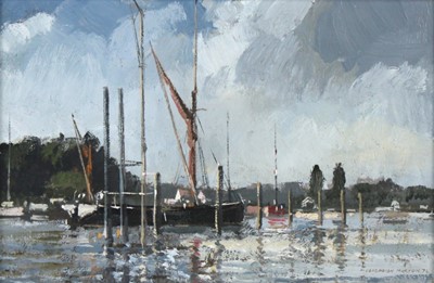 Lot 6 - Cavendish Morton (1911-2015) - Barge lying at...