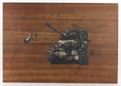 Lot 110 - Pete Hawkins (b.1980) - War Games, transfer...