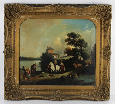 Lot 234 - 19th century continental school - Travellers...