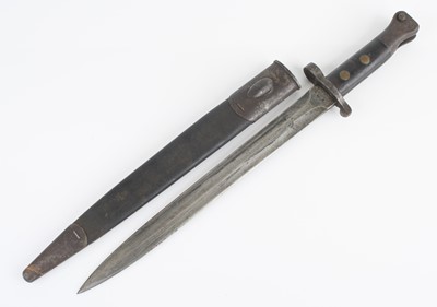 Lot 176 - A British 1888 pattern bayonet, the 30cm...