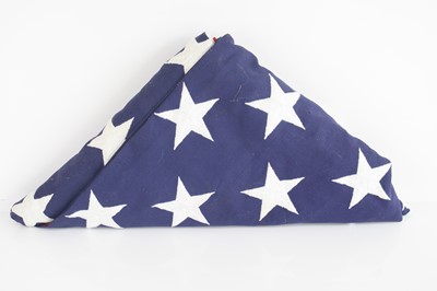 Lot 31 - A U.S. Military folded memorial/burial flag,...