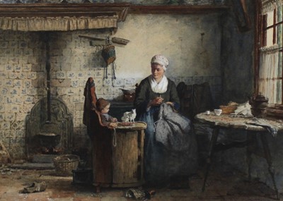 Lot 211 - Hendrik Valkenburg (1826-1896) - Interior...
