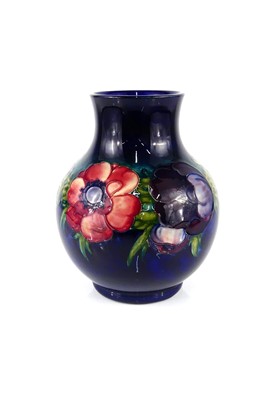 Lot 162 - A Moorcroft Anemone pattern pottery vase, of...