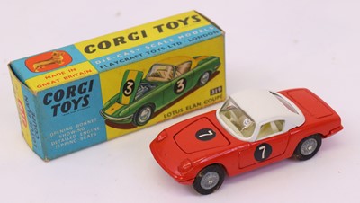 Lot 128 - Corgi Toys No. 319 Lotus Elan Coupé comprising...