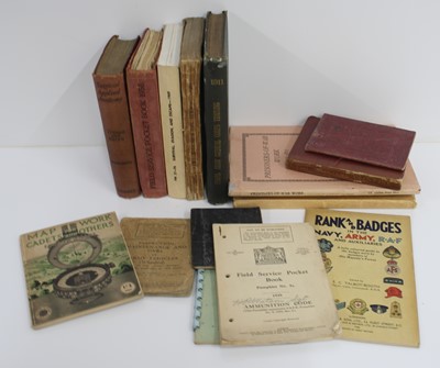 Lot 216 - A collection of H.M.S.O. Military handbooks to...
