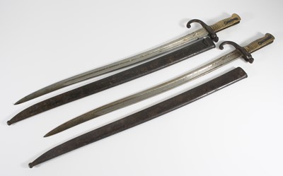 Lot 58 - A French model 1866 chassepot bayonet, the...