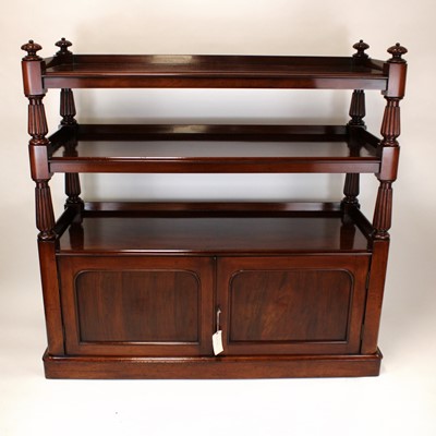 Lot 359 - A Victorian mahogany buffet whatnot, of good...