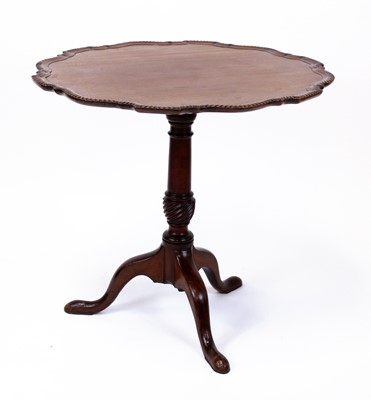 Lot 326 - A George III mahogany pedestal tripod...