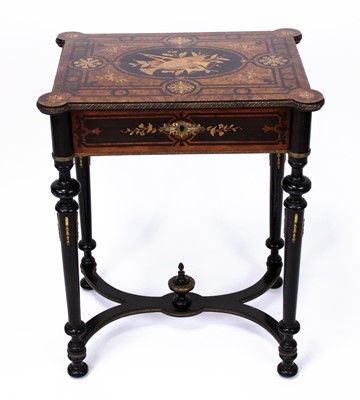 Lot 328 - A late 19th century continental walnut and...