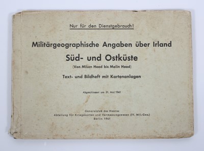 Lot 235 - A WW German Military Geographical book of...