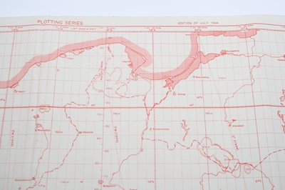 Lot 246 - A WW II Plotting Series map of Central Germany...