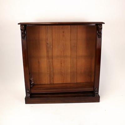 Lot 338 - A Victorian mahogany open bookcase, having...