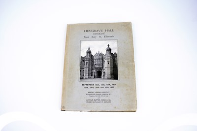 Lot 10 - Hengrave Hall, Bury St Edmunds, an auction...