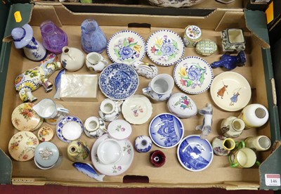 Lot 146 - A collection of ceramics, to include miniature...