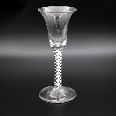 Lot 46 - A George II cordial glass, having a...