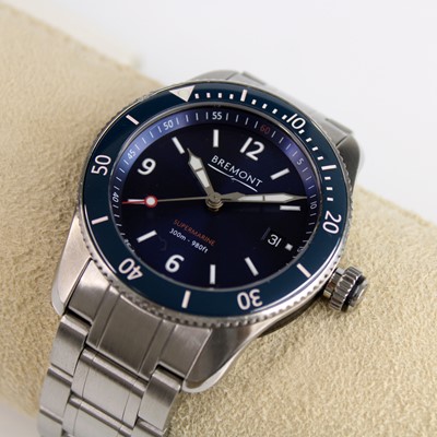 Lot 151 - A gents stainless steel Bremont Supermarine...